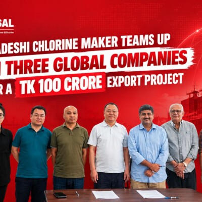 A Bangladeshi chlorine maker teams up with three global companies for a Tk 100 crore export project