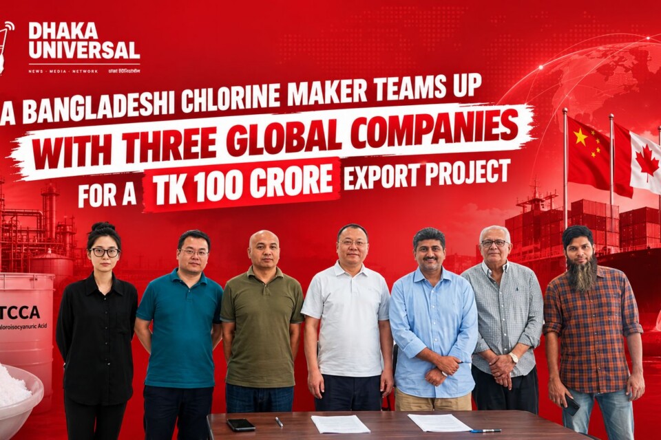 A Bangladeshi chlorine maker teams up with three global companies for a Tk 100 crore export project