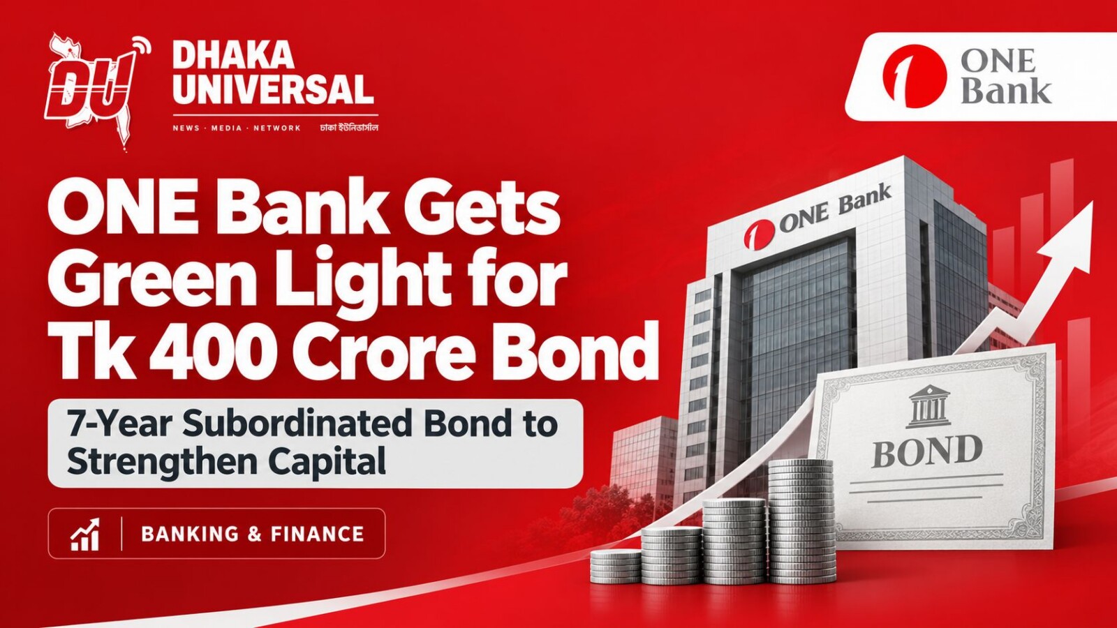 ONE Bank Gets Green Light for Tk 400 Crore Bond to Strengthen Its Capital
