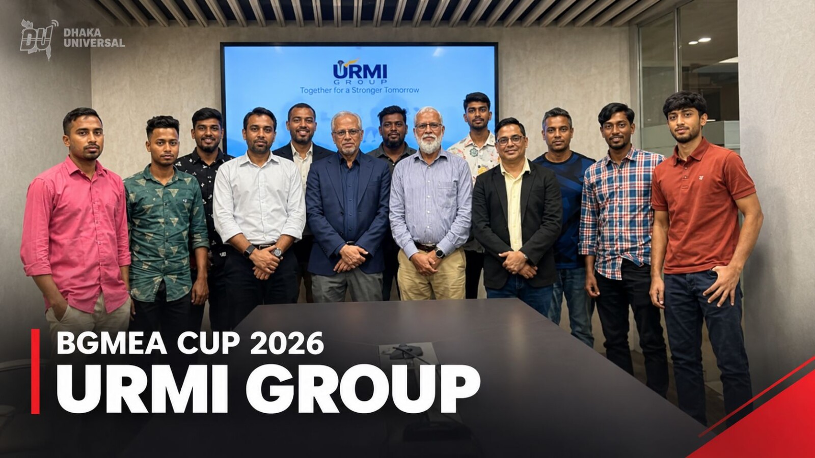 Urmi Group Steps Onto the Pitch With Its Own Team for BGMEA Cup 2026